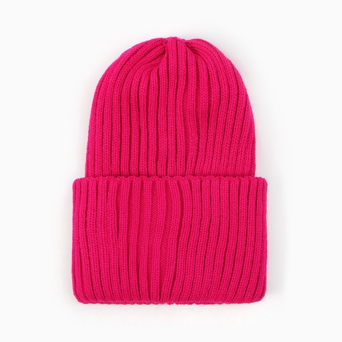 Шапка детская, цвет фуксия, размер 54-56 Шапка детская, цвет фуксия, размер 54-56