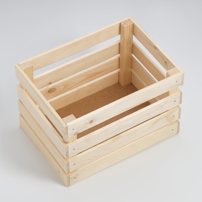 Ящик деревянный для стеллажей 25х35х23 см Ящик деревянный для стеллажей 25х35х23 см