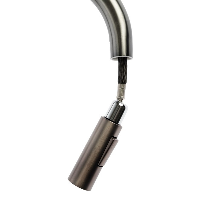 Смеситель для кухни ZEIN Z3780, однорычажный, вытяжной излив, аэратор 2 режима, графит Смеситель для кухни ZEIN Z3780, однорычажный, вытяжной излив, аэратор 2 режима, графит