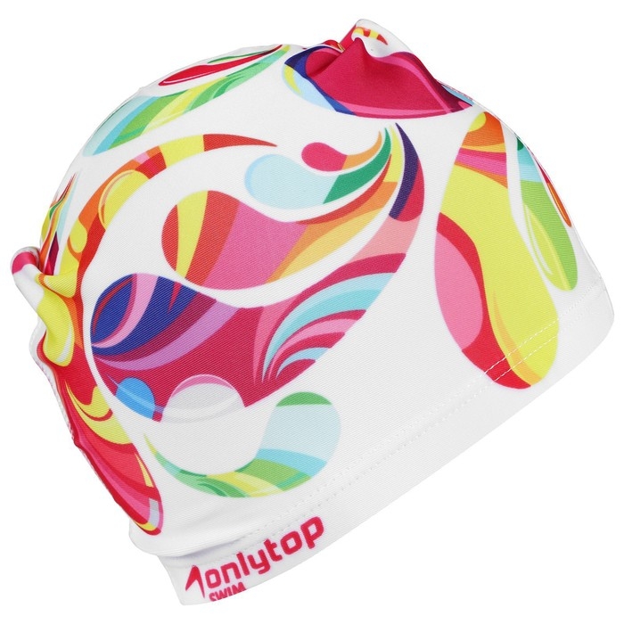 Шапочка для плавания взрослая ONLYTOP Swim Modern, тканевая, обхват 54-60 см Шапочка для плавания взрослая ONLYTOP Swim Modern, тканевая, обхват 54-60 см