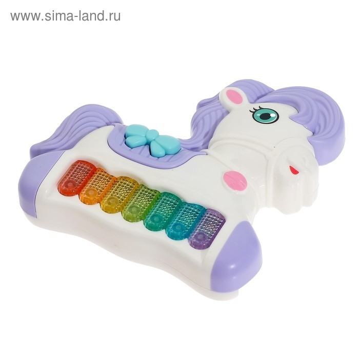 Музыкальная игрушка-пианино «Моя пони», звуковые и световые эффекты, цвет МИКС Музыкальная игрушка-пианино «Моя пони», звуковые и световые эффекты, цвет МИКС