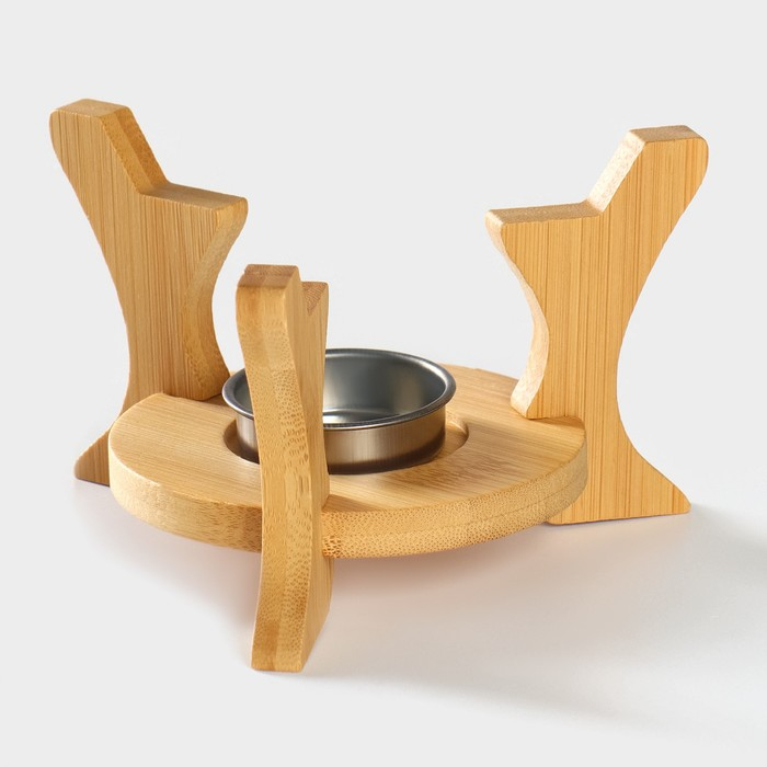 Чайник фарфоровый заварочный на подставке из бамбука BellaTenero «Тюльпан», 700 мл, цвет белый Чайник фарфоровый заварочный на подставке из бамбука BellaTenero «Тюльпан», 700 мл, цвет белый