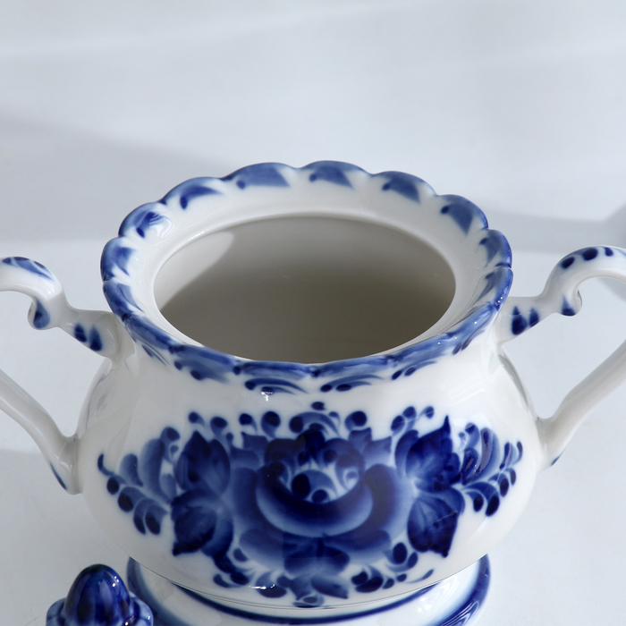 Сахарница «Елена», 13×10×16 см, гжель Сахарница «Елена», 13×10×16 см, гжель