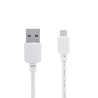 Кабель Luazon, microUSB - USB, 1 А, 1.5 м, утолщенный, белый