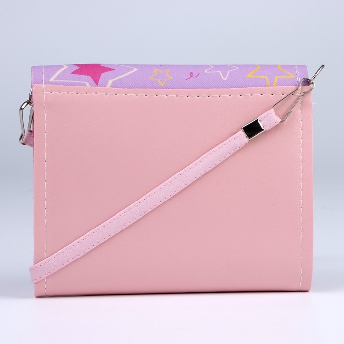 Сумка детская для девочки Корги на клапане, цвет розовый Сумка детская для девочки Корги на клапане, цвет розовый