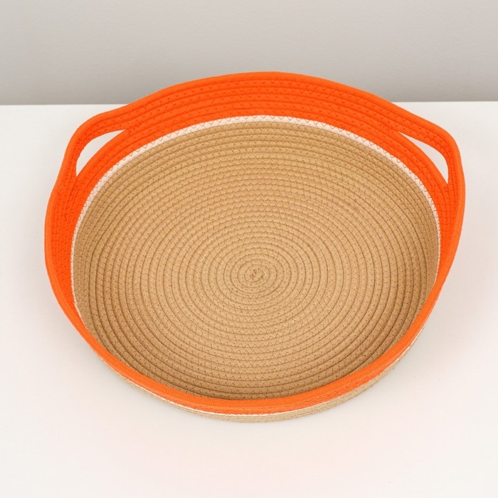 Экологичный лежак для животных (хлобчатобумажный), 50 х 50 х 12 см,вес до 25 кг, оранжевый Экологичный лежак для животных (хлобчатобумажный), 50 х 50 х 12 см,вес до 25 кг, оранжевый