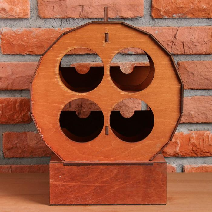 Винный мини-бар  Винный мини-бар "Бочка", 27 х 29 х 22 см.