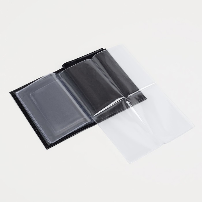 Обложка для автодокументов и паспорта, цвет чёрный Обложка для автодокументов и паспорта, цвет чёрный