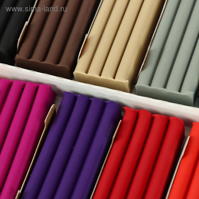 Пластилин 16 цветов 320 г, Гамма  Пластилин 16 цветов 320 г, Гамма "Классический", со стеком, картонная упаковка 281034