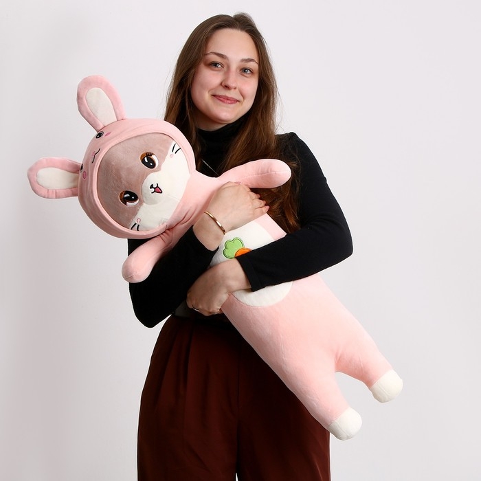 Мягкая игрушка «Котик», в костюме зайки, 90 см