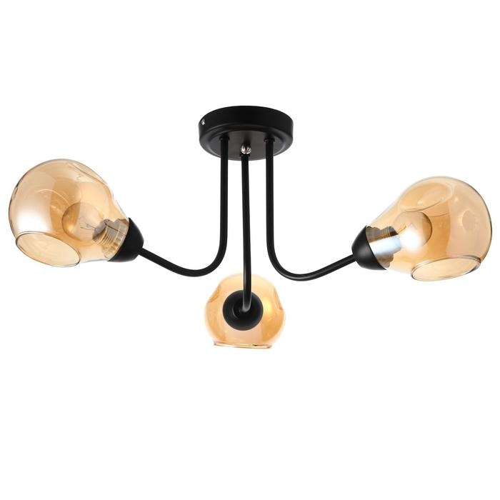 Люстра 1089/3BK 40Вт Е27 черный 54х54х26 см BayerLux