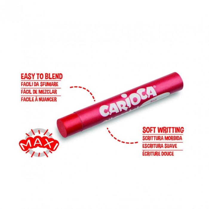 Пастель масляная 24 цвета, Carioca Oil Pastel, премиум яркая, супермягкая, картон, европодвес Пастель масляная 24 цвета, Carioca Oil Pastel, премиум яркая, супермягкая, картон, европодвес