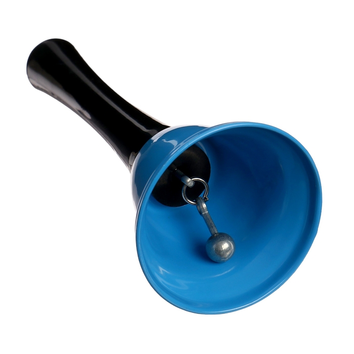 Колокольчик металлический, звонок настольный  Колокольчик металлический, звонок настольный "Funk", 12.5 х 5 см, синий