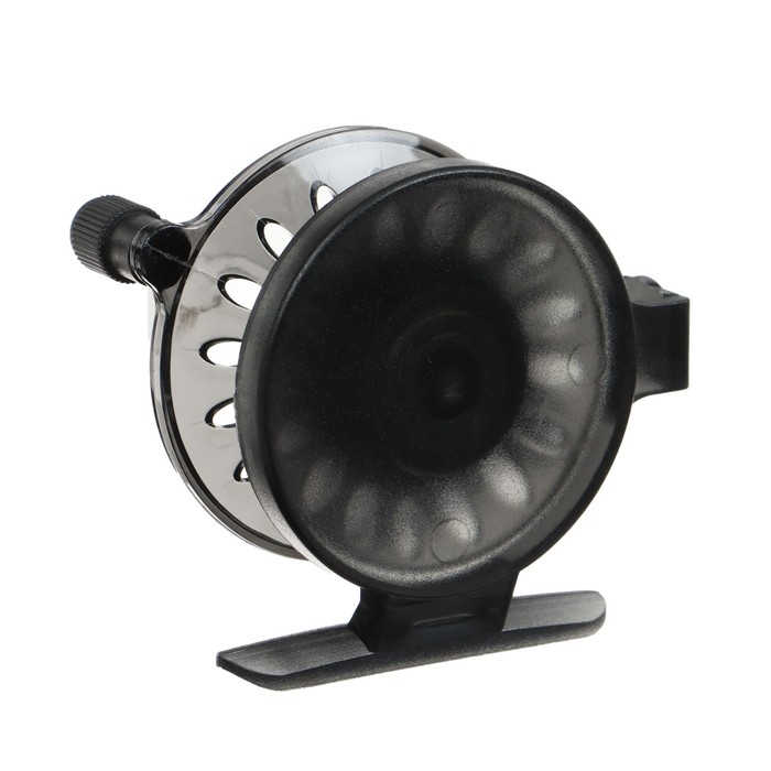 Катушка инерционная, пластик, диаметр 6 см, направляющая лески, цвет черный, 109A Катушка инерционная, пластик, диаметр 6 см, направляющая лески, цвет черный, 109A