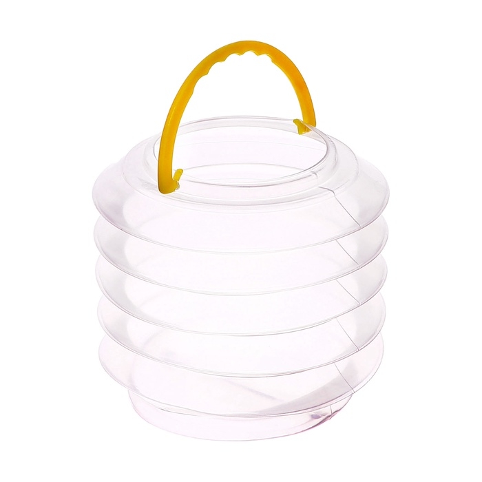 Стакан для кистей складной d=6 см, с губкой, прозрачный с ручкой Стакан для кистей складной d=6 см, с губкой, прозрачный с ручкой