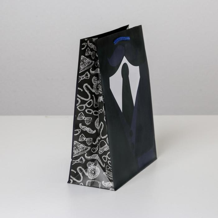 Пакет подарочный ламинированный, упаковка, «Костюм», MS 18 х 23 х 8 см Пакет подарочный ламинированный, упаковка, «Костюм», MS 18 х 23 х 8 см