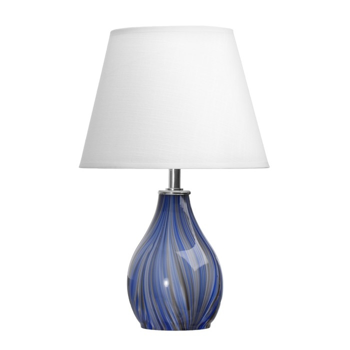 Настольная лампа Настольная лампа "Фьюжн" E14 40Вт синий 25х25х39 см RISALUX