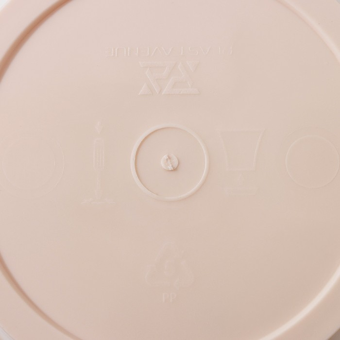 Кашпо для цветов со вставкой «Порто», 3,5 л, цвет жемчужный