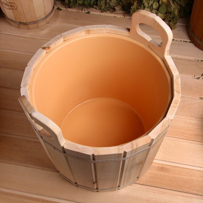 Запарник из липы, 20л, пластиковая вставка,   Запарник из липы, 20л, пластиковая вставка,  "Добропаровъ"