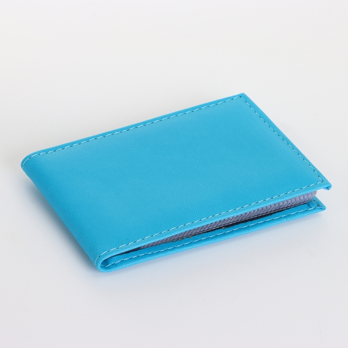 Визитница, 18 карт, цвет голубой Визитница, 18 карт, цвет голубой