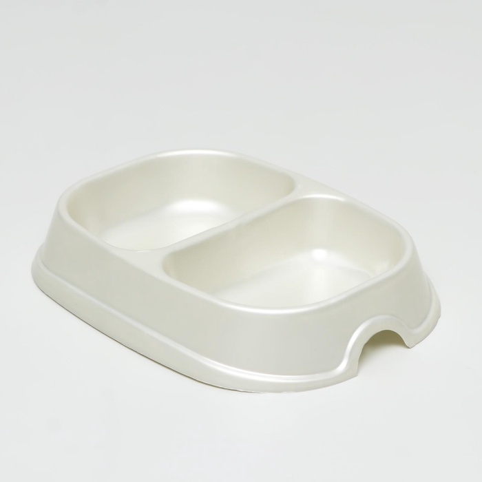 Миска 2 х 200 мл, белая перламутровая Миска 2 х 200 мл, белая перламутровая