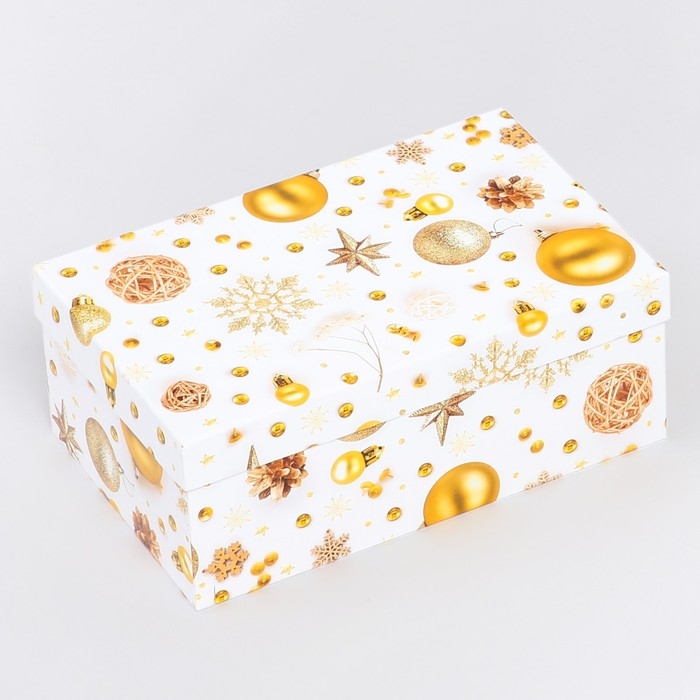 Набор коробок подарочных 15 в 1 «С Новым годом», 12 х 7 х 4 см - 46,6 х 35,2 х 17.5 см, Новый год