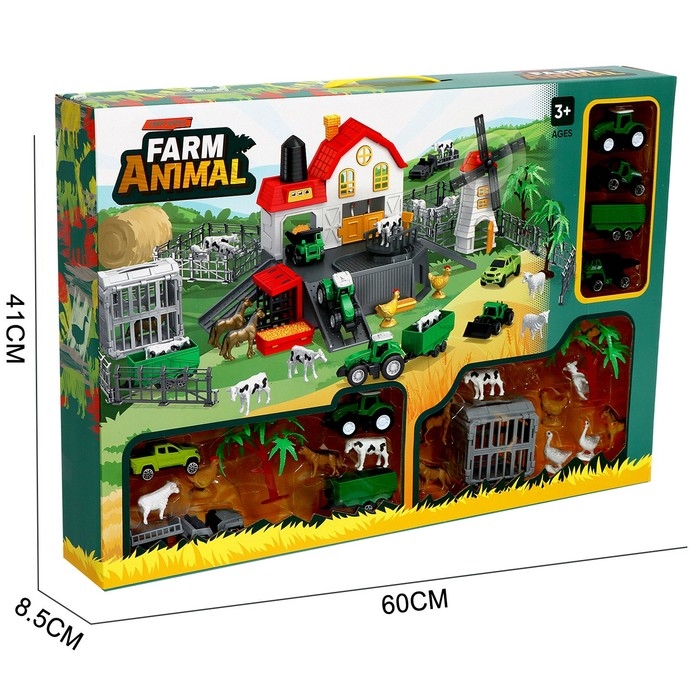 Парковка «Ферма», амбар, вольеры, транспорт, животные Парковка «Ферма», амбар, вольеры, транспорт, животные