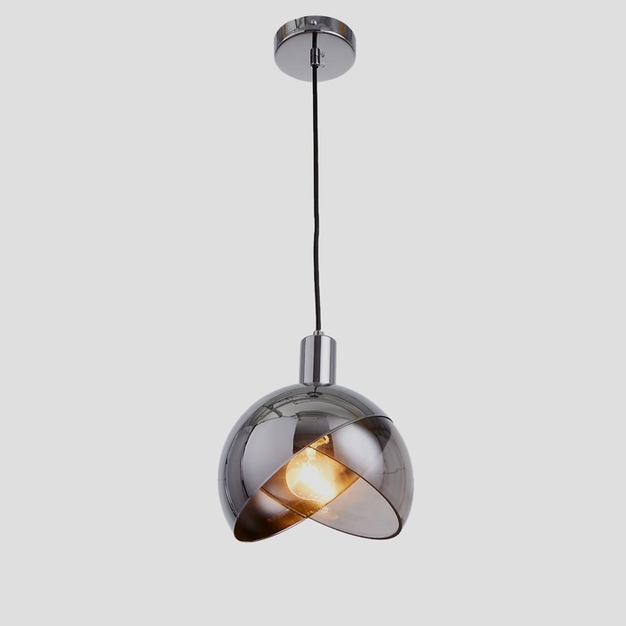 Светильник BayerLux 1758/1CR E14 40Вт черно-хромовый 20х20х24 см