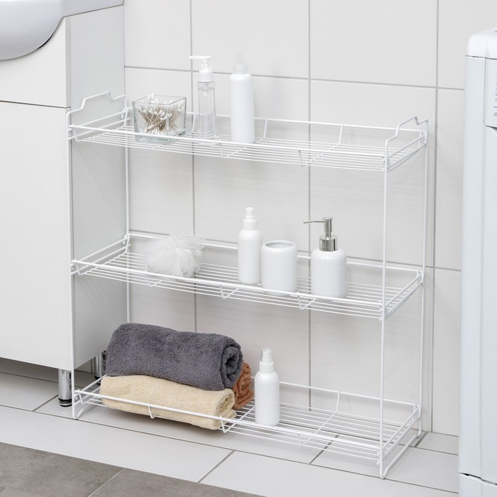 Стеллаж универсальный, 3 секции, 64,5×22×65 см Стеллаж универсальный, 3 секции, 64,5×22×65 см