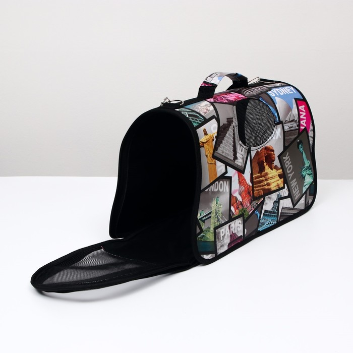 Сумка - переноска для животных  Сумка - переноска для животных "Путешественник", размер S, 37,5 х 17 х 22 см