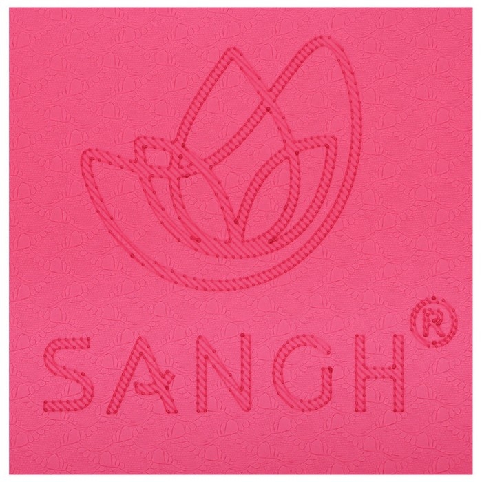 Коврик для йоги Sangh Sun, 183х61х0,6 см, цвет розовый Коврик для йоги Sangh Sun, 183х61х0,6 см, цвет розовый