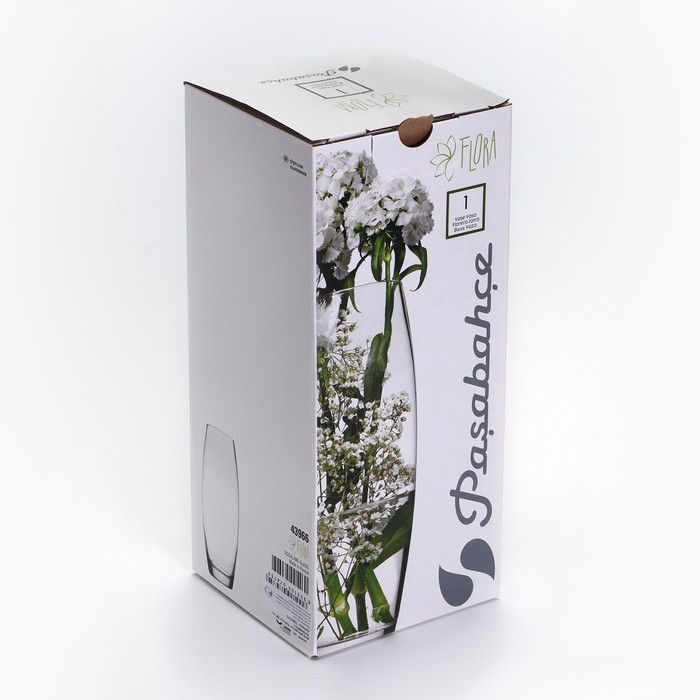 Ваза для цветов «Линии» стеклянная, прозрачная, 26 см, 1,7 л. Ваза для цветов «Линии» стеклянная, прозрачная, 26 см, 1,7 л.