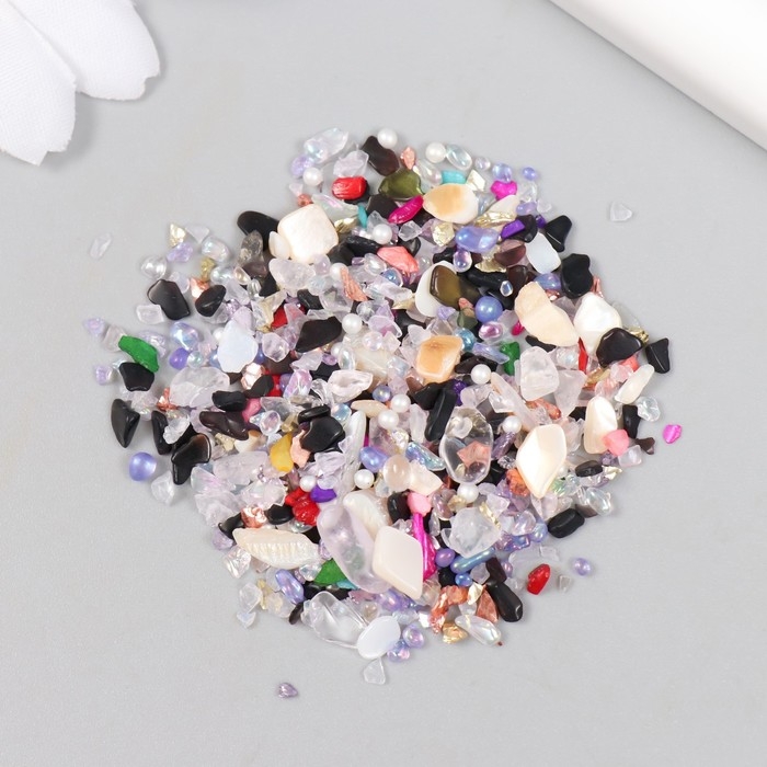 Декор для творчества в баночке Декор для творчества в баночке "Природный камень с перламутром - классика" 20 гр 5х2,2х2,2 см 9369