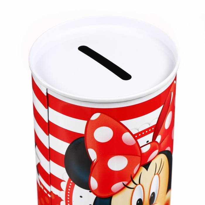 Копилка металлическая, 6,5 см х 6,5 см х 12 см Копилка металлическая, 6,5 см х 6,5 см х 12 см "Самой классной", Минни Маус