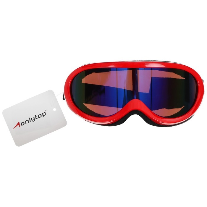 Маска горнолыжная ONLYTOP, цвет красный Маска горнолыжная ONLYTOP, цвет красный