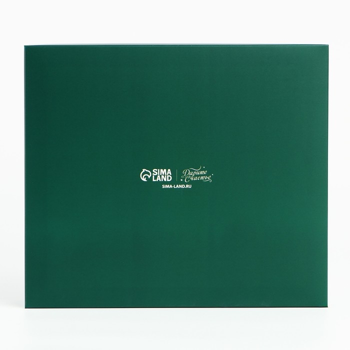 Коробка подарочная новогодняя складная «С Новым годом», бант, 23.5 х 20.5 х 5.5 см, Новый год