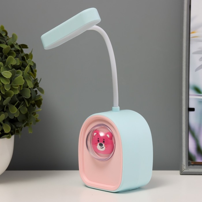 Ночник  Ночник "Кидс" LED 3Вт USB АКБ бело-голубой 7,5х5,3х20,5 см