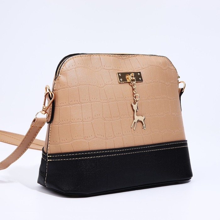 Сумка кросс-боди на молнии, цвет бежевый Сумка кросс-боди на молнии, цвет бежевый