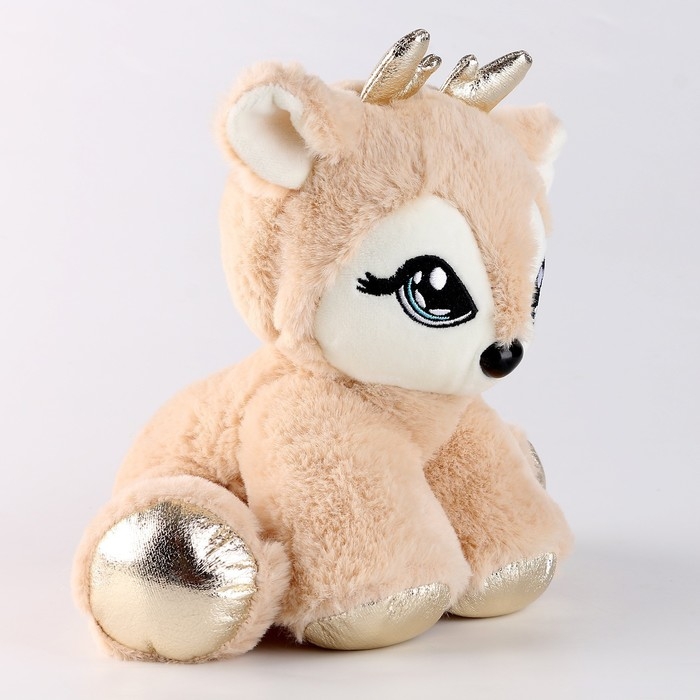 Новогодняя мягкая игрушка «Олень», 20 х 17 см, на новый год