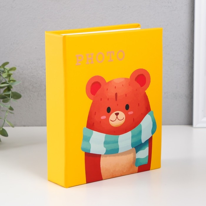 Фотоальбом на 200 фото 10х15 см Фотоальбом на 200 фото 10х15 см "Мишка зимний" МИКС 4,7х17,5х22,5 см