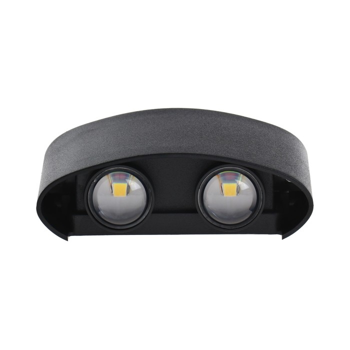 Светильник фасадный «Полусфера», FSD-072, 4 Вт, 4000К, 2 луча, IP65, 220 В, пластик, черный 100842 Светильник фасадный «Полусфера», FSD-072, 4 Вт, 4000К, 2 луча, IP65, 220 В, пластик, черный 100842