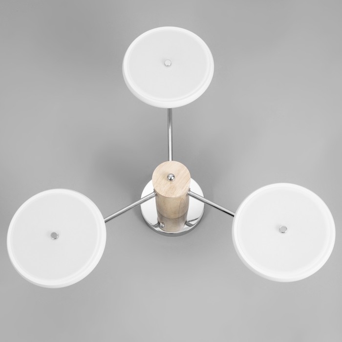 Люстра Люстра "Джулия" 3хLED 72Вт 3000-6000К бело-хромовый 62х62х22 см