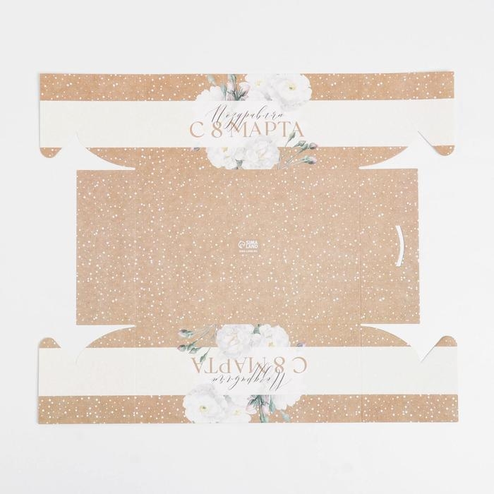 Коробка для капкейков, кондитерская упаковка с PVC крышкой, 6 ячеек «Цветы», 8 марта, 23 х 16 х 10 см Коробка для капкейков, кондитерская упаковка с PVC крышкой, 6 ячеек «Цветы», 8 марта, 23 х 16 х 10 см