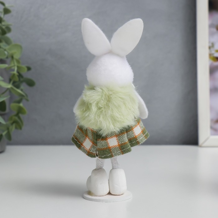 Сувенир  Сувенир "Зайка в клетчатой юбочке" МИКС 5х15,5 см