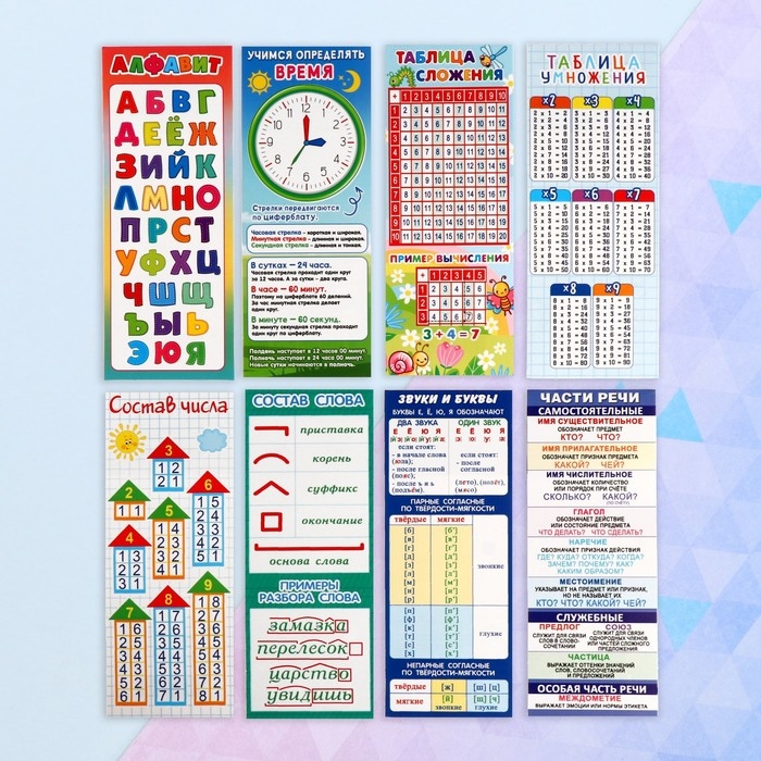 Набор закладок Набор закладок "Учебные - 2" 6х9,4 см