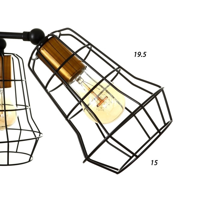 Люстра 2210/5 E27 40Вт черно-бронзовый 34,4х34,4х68 см BayerLux