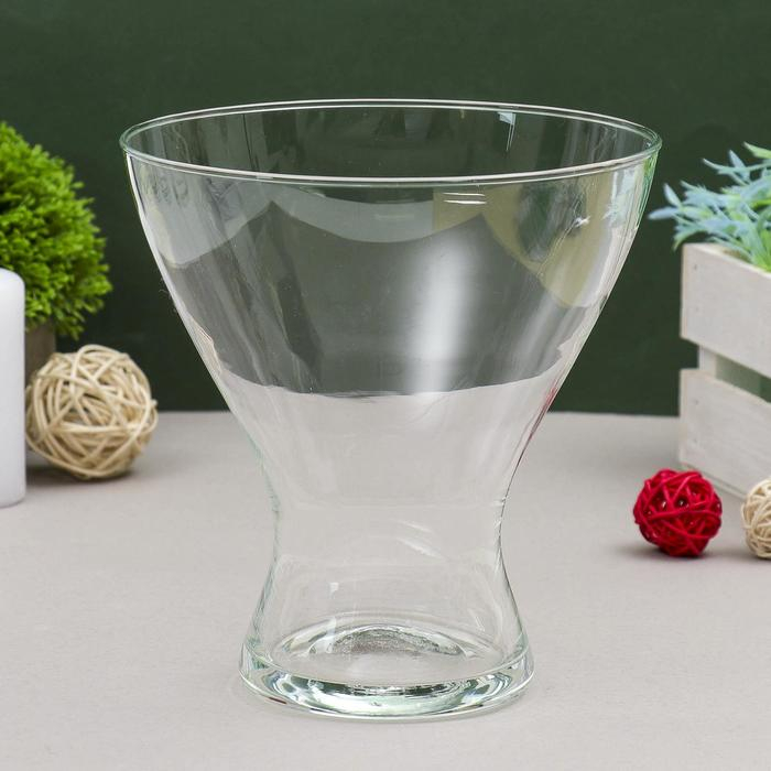 Ваза Ваза "Тексел" 18х17см, 1,6л прозрачная