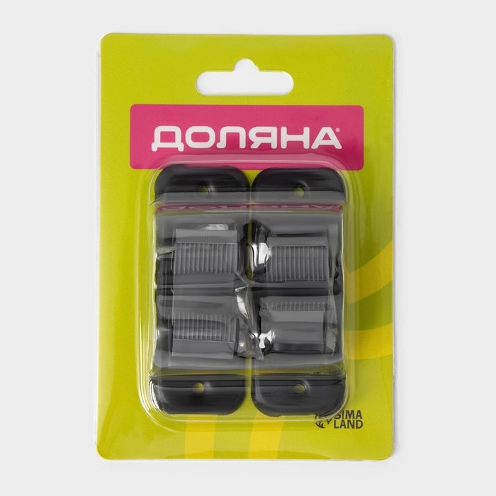 Держатель для швабр Доляна, 2 шт, 8,5×3×4,5 см Держатель для швабр Доляна, 2 шт, 8,5×3×4,5 см