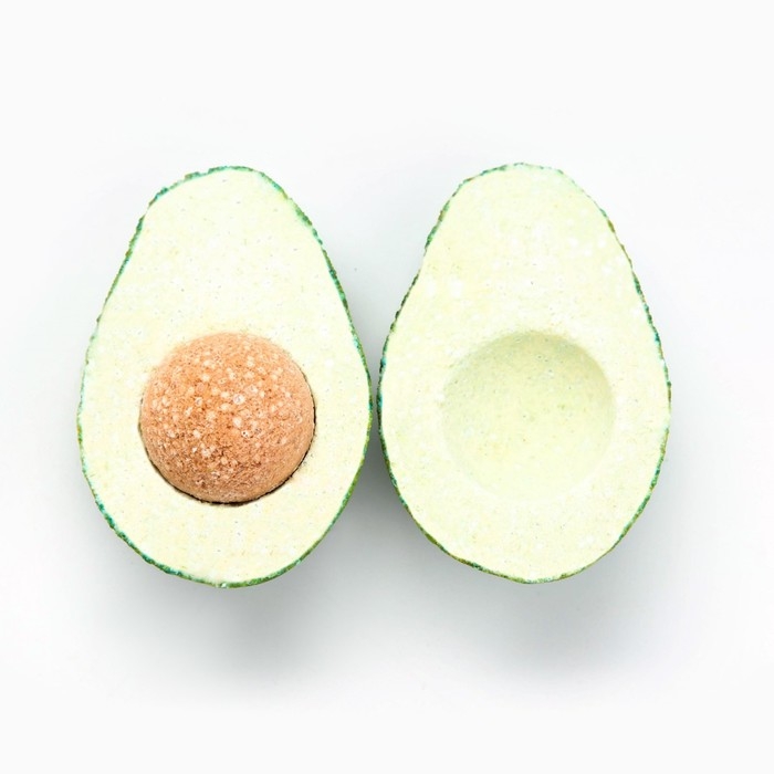 Бомбочка для ванны «Авокадо», 130 г, аромат мяты и яблока, BEAUTY FOOD