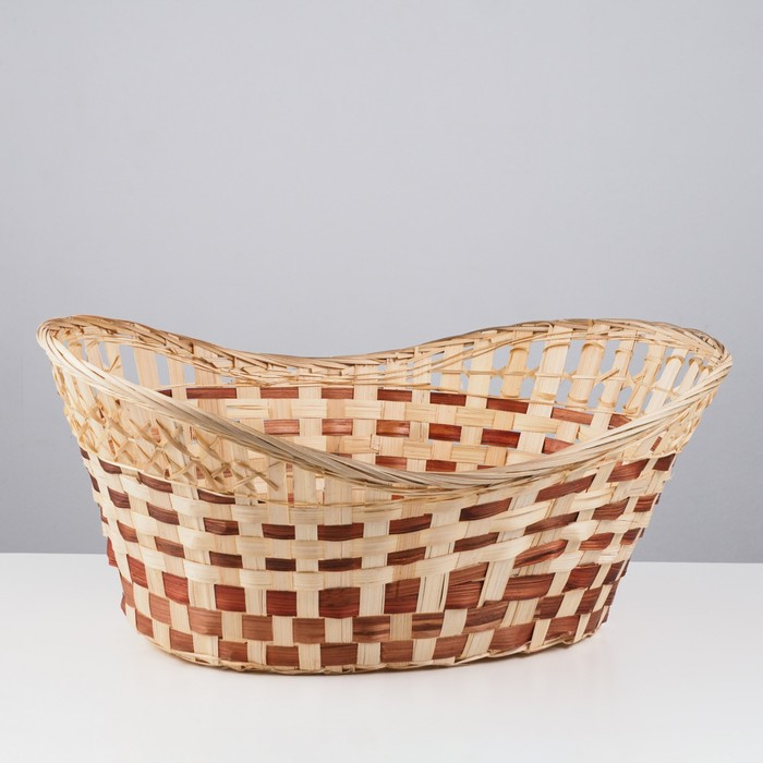 Корзина  Корзина "Ладья", большая, 47х33х22 см, бамбук